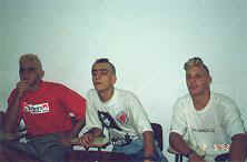 Al, Gugu e Edu muito concentrados na aula (fev. 1992)