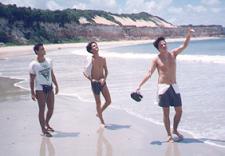Al, Gugu e Eu na praia da Pipa (jan. 1995)