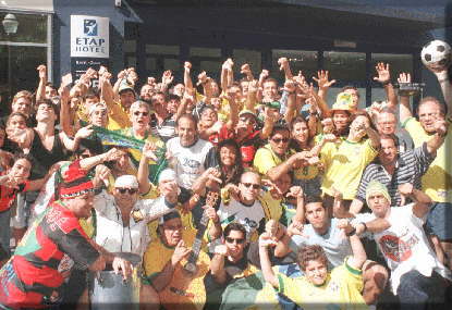 Torcida na Copa da Frana de 1998 (Agncia Estado)